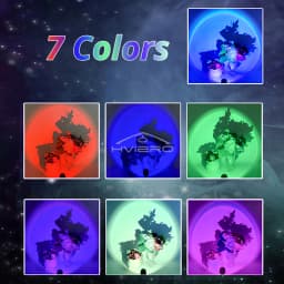 LED Sunset Lamp Nightlight USB Projector Birthday Party Decoration Mood Lights Bedroom Living Room Wall Photography Multipurpose