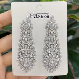 GODKI 2026 Luxury Trendy Link Chain Long Drop Earrings Cubic Zircon Earrings For Women Drop Earrings Brincos Fashion Jewelry