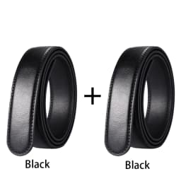 110-130 cm Luxury Men's Automatic Buckle Only With Body Belt Body Belt Leather Belt Without Buckle Cowhide Belt Black Men's Jean