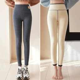 2025 Women's Winter Leggings High Waisted Thermal Plus Velvet Tight Stretch Leggings Keep Out The Cold Thicken Warm Cotton Pants