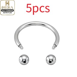 1/5PC G23 Titanium Nose Rings Piercings Lip Eyebrow Ear Septum Helix Cartilage Septum Body Jewelry Piercing Labret Nariz C Rod