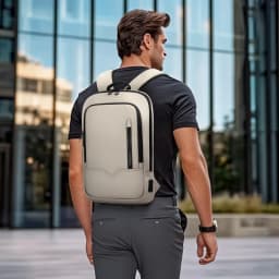 HK High-Quality Backpack 15.6-Inch Laptop Bag Men's Business Commuter Backpack Waterproof Oxford Fabric Lightweight Travel Bag