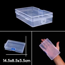 Rectangle Round Square Transparent Plastic Carrying Case For Bead Compartment Adjustable Container Jewelry Storage Box Wholesale