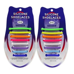 16 Pcs Silicone Semicircle Shoelaces Without Ties Elastic Laces Sneakers Men Women Colorful Casual Shoes Laces Lazy Accessories