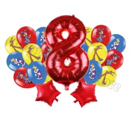 The Amazing Digitals Circus Digit 1-9 Balloons Kids Kawaii Birthday Decoration Baby Shower Gender Reveal Party Supplies Gift New