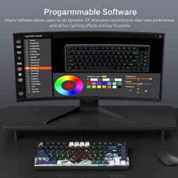 Womier S-K80 Gamer Keyboard with Color OLED Display Mechanical Gaming Keyboard Hot Swappable Gasket Mount RGB Custom Keyboard