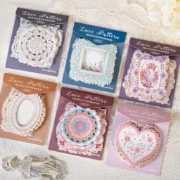 20 Sheets Lace Series Scrapbooking Decorative Stickers for DIY Photo Frame Collage Decoration Craft Supplies