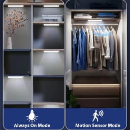 10-50cm USB Rechargeable LED Bar Lights Motion Sensor Night Light Portable Induction for Kitchen Cabinet Wardrobe Hallway