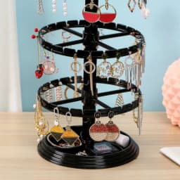 Rotatable Jewelry Display Rack High-End Earring Necklace Bracelet Display Stand For Suspension type Jewelry Support Exhibition