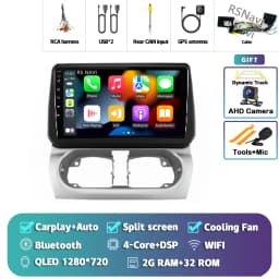 Android 16 Carplay Auto Screen Car Radio Multimedia Player For Opel Combo Corsa Tigra 2001-2011 Autoradio Stereo 2Din Head Unit