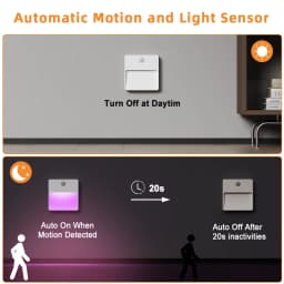 1 Pcs Motion Sensor Night Light RGB Color-Changing Lamp Indoor Decoration LED Illumination for Corridors and Bedroom Lighting