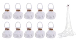 10/20Pack White Streamers Poppers Wedding Decorations Paper Crackers Hand Throw Confetti Streamer for Engagement Party Supplies