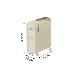 Cream Style Transparent Plastic Seam Storage Shelf Bathroom Floor Cart Storage Cabinets Toilet Side Narrow Gap Cabinet Storage