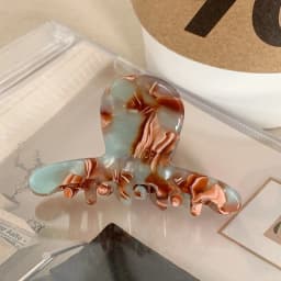 1PC Acetic Acetate Small Grab Clip Half Tie Hair Shark Clip Children's Back of the Head Plate Hair Clip Hair Volume Less Hair Ca
