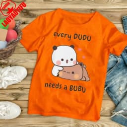 Every Dudu Needs A Bubu Cute Panda Bear Hug Clothing Kawaii Bubu Dudu Classic Unisex Anniversary Gifts Short Sleeve Tees
