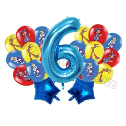 The Amazing Digitals Circus Digit 1-9 Balloons Kids Kawaii Birthday Decoration Baby Shower Gender Reveal Party Supplies Gift New