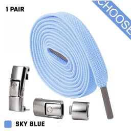 No Tie Shoelaces Flat Elastic Shoe Laces for Sneakers Press Buckle Lock Metal Switch Logo Shoelace for Kids Adults Quick Easy