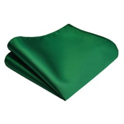 Ricnais Classic Silk Waterproof Handkerchiefs Solid 25cm*25cm Hanky Green Red Gold Pocket Square For Man Wedding Business Party
