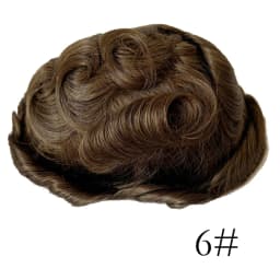 Thinnest 0.03mm Base PU Knot Men's Wig Transparent PU Men Toupee Men's Hair Pieces Unit Hair Replacement System Size 8x10 Inch
