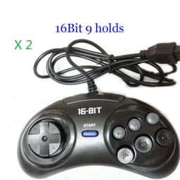 1/2Pcs 6 Button Game Controller for SEGA Genesis MD 16 Bit Wired Gamepad Classic Game Accessories