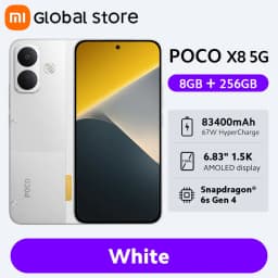 New POCO X8 Smartphone Global Version 8340mAh battery 6.83" 1.5K Display 67W HyperCharge Snapdragon 6s Gen 4 50MP Camera NFC 5G
