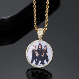 1095 Custom Pendant LINK Small Map Colored Large Map Open Bracelet
