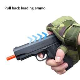 Manual Blaster Pistol - Toy Gun Pistol Without Charge, For Backyard Fun and Outdoor Team Shooting Games (Without Water Beads)