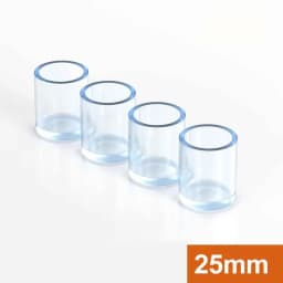 10Pcs Round / Square Rubber Floor Protectors Chair Leg Caps Pads Furniture Feet Non-Slip Covers Leveling Feet Home Decor