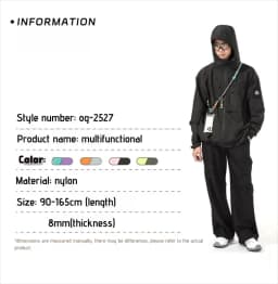OCE GEAR Multifunctional Adjustable Lanyard Outdoor Rope Strap for Phone Camera Crossbody Bag - DIY Hanging Cord Accessory