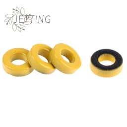 Hot 5pc T37-6 T37-2 T50-2 Iron Powder Cores 9.5*5.2*3.3mm AL=3.0nH/N2 8.5uo Iron Dust Ferrite Toroid Core Coating Yellow Gray