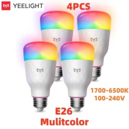 Yeelight Smart LED Bulb W3 E26 Color/White Ambient Light Wifi Voice Control 1700K~6500K For Mi Home Alexa Google SmartThings