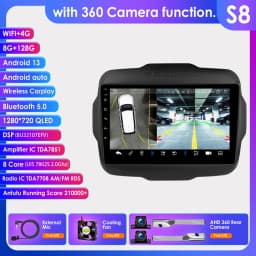 Hizpo 2 Din Android 13 For Jeep Renegade 2016 - 2020 Car Radio Multimedia Video Player Stereo Navigation GPS Carplay Auto 7862