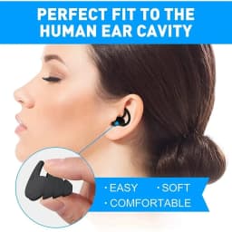 New Soft Ear Plugs for Sleep Reusable 3 Layer Ear Plugs For Sleep Silicone Noise Cancelling Hearing Protection