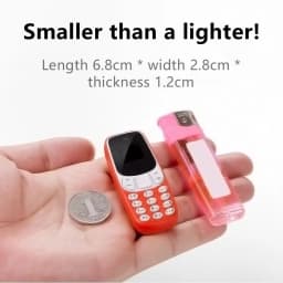 SERVO BM10 Super Mini Mobile Phone 2 SIM Standby Blacklist Magic Voice Call Recording 2G GSM Smallest Backup Feature Cellphones