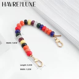 Beaded Decorative Chain Strap For Longchamp Bag Purse Colorful Handhold Destructive Modification shoulder Straps Bag Accessories