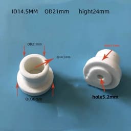 10PCS Ceramic Insulating Beads Ceramic Sleeve T-Casing Electric Heating Tube High Temperature Insulating Ceramic Plug