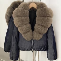 OFTBUY 90% White Duck Down Coat Luxury Winter Puffer Jacket Women Female Real Natural Fox Raccoon Fur Thick Warm Parkas