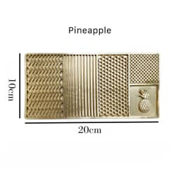 Ice Cube Plate Pineapple Cocktail Lether Stamping Heater Electric Iron Soldering Branding Tool Custom Logo Add Drain Holes