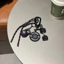 Dopamine Barbell Plates Keychain Kettlebell Water Cups Simulation Dumbbells Keyring INS Creative Fitness Series Pendant Gifts