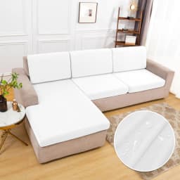 Real Waterproof Sofa Cushion Cover For Home Solid color Protector Sofa Cover Cheap Sofa Seat Cover Slipcover Furniture Protector