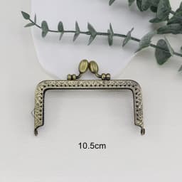 5pcs Flower Bud Head Square Purse Frame Antique Bronze Bag Kiss Clasp Metal DIY Bag Accessories 8.5 10.5 12.5 15 18cm