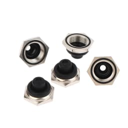 5Pcs New Product M12 * 0.75 12MM Toggle Switch Waterproof Cap With Hexagonal Metal Edge Accessories