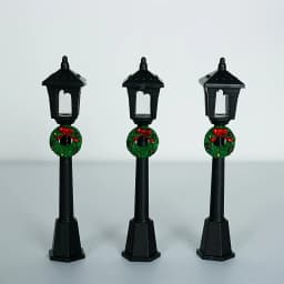 3pcs/5pcs mini Christmas street light ornaments, small plastic lantern decorations, no power supply required, suitable for dollh