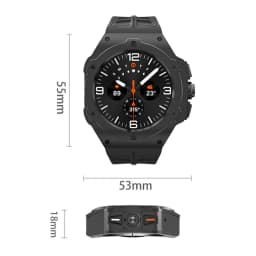 Luxury Modification Kit for Samsung Galaxy Watch 8 Ultra 2025 Carbon Case Rubber Strap for Galaxy Watch 7 Ultra 47mm Accessorie