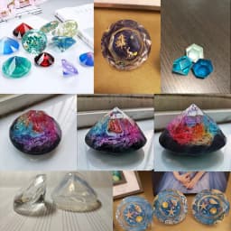 1pcs 3D Diamond Shape Necklace Pendant DIY Epoxy Tools Jewelry Accessorie Epoxy Silicone Resin Mould For Jewelry Accessories