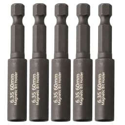 5/1pcs Magnetic Extension Screwdrivers Bit Holder Black 60MM/1/4" Handle Extended Connecting Rust Durable Tool Accessories