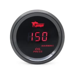52mm Boost Gauge/Water Temp/Oil Temp/Oil Press/Voltage/Tachometer Gauge Digital Red LED Black Case