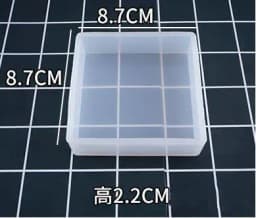 Crystal UV Epoxy Square Rectangular Mold Silicone High Mirror Cubes Handmade Jewelry Making Tool Decoration Craft Display