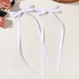 2pcs Long Tassel Ribbon Hairpin Cute Candy Bow Clip for Women Girls Party Gifts Headwear Side Clips Hair Accessories Wholesale