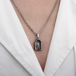 Dropshipping Metal Skull Pattern Pendant Necklace With Epoxy Unisex Punk For Man Stainless Steel Accessories Lovers Gift